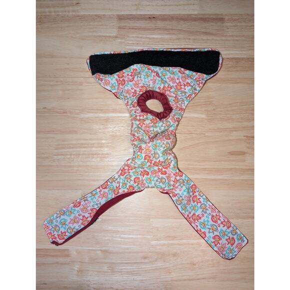 Cute Monkey Print Cotton Dog Diaper w/ Waterproof Inner Lining for Housebreaking - Picture 2 of 4